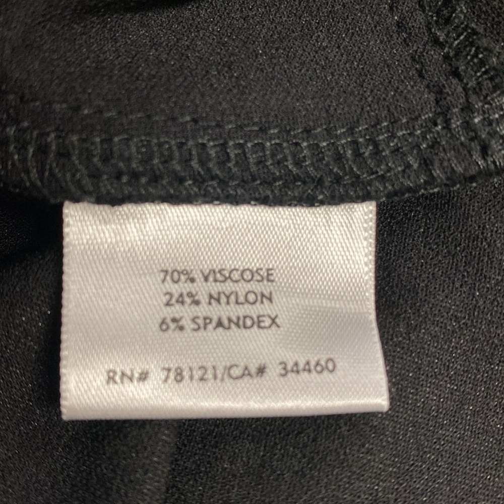 Eileen Fisher Crepe Black Zip Front Stand Collar Longline Jacket - Picture 5 of 5